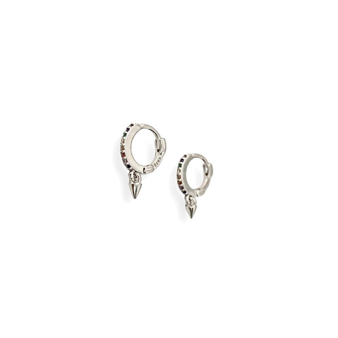 Boucles d'oreilles haly pierres de couleurs de Tokade