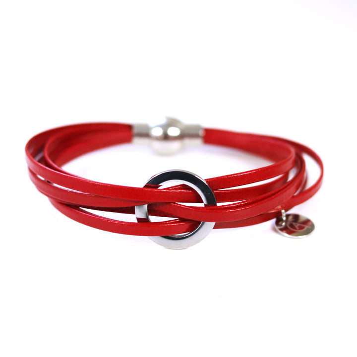Bracelet Lara rouge de Cré-Art  5100B