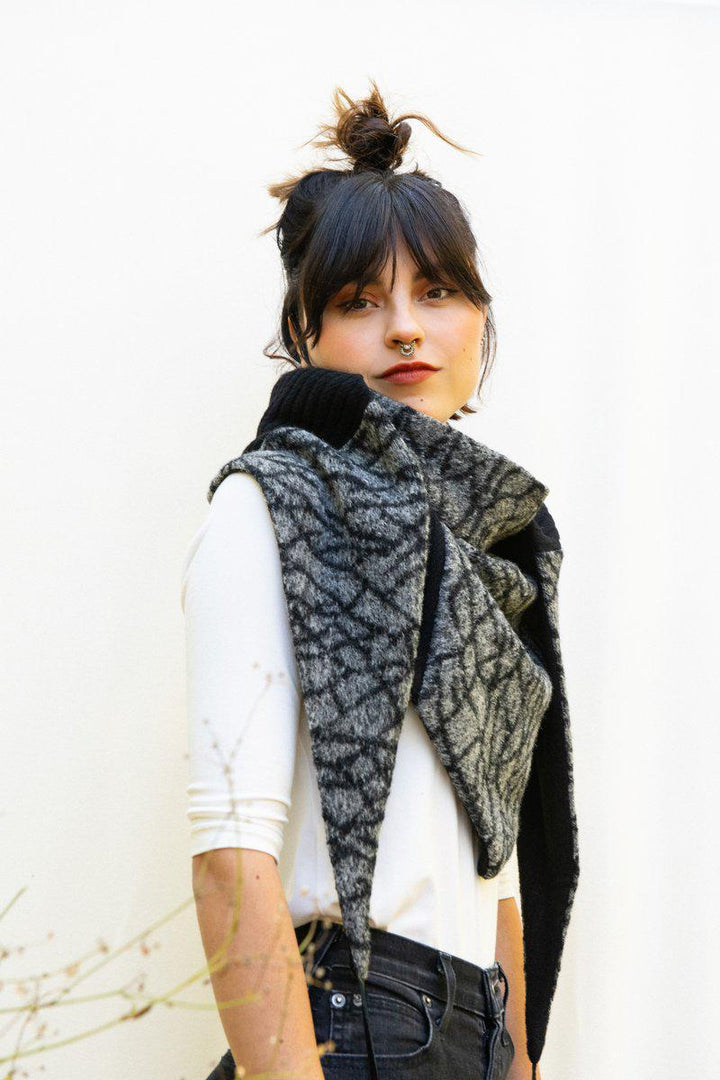 Châle Indiana franges Stone de Kazak