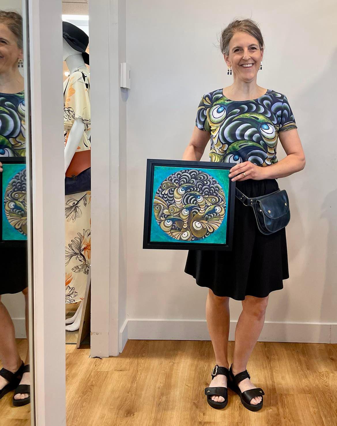 Pochette Amaru sarcelle de Kazak