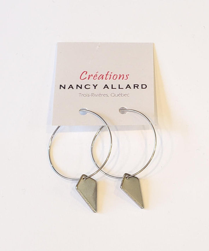 Boucles d'oreilles géo #17 par Nancy Allard