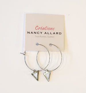 Boucles d'oreilles géo #16 par Nancy Allard