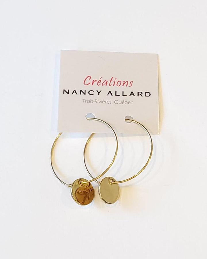 Boucles d'oreilles géo #22 par Nancy Allard