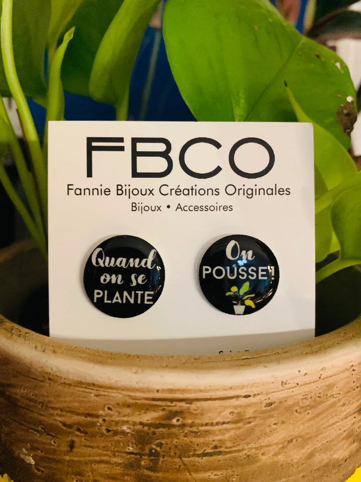Boucles d'oreilles Plante toi par FBCO
