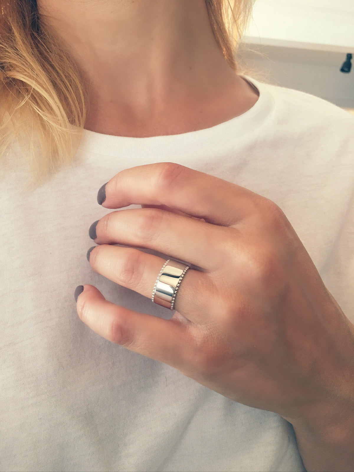 Bague Transparence Ajustable argent 925 de Tokade
